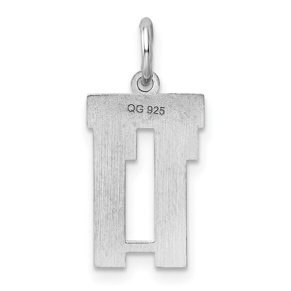 Sterling Silver, Athletic Collection, Small Polished Number 11 Pendant - Picture 3 of 5